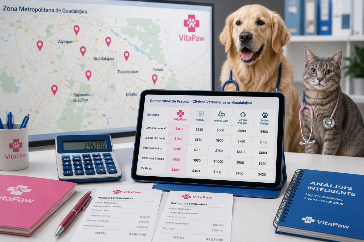 Guía de Precios Veterinarios en Guadalajara 2026: ¿Cobras lo Justo?